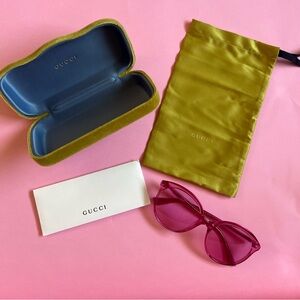 Gucci pink sunglasses